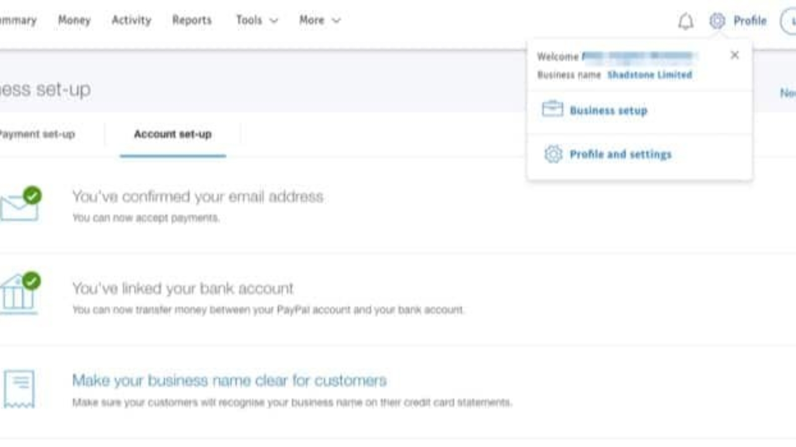 Linking a PayPal Account to a Hong Kong Company